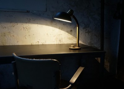 Egon, Hillebrand, vintage, industriele, verstelbare, bureau, lamp, desk